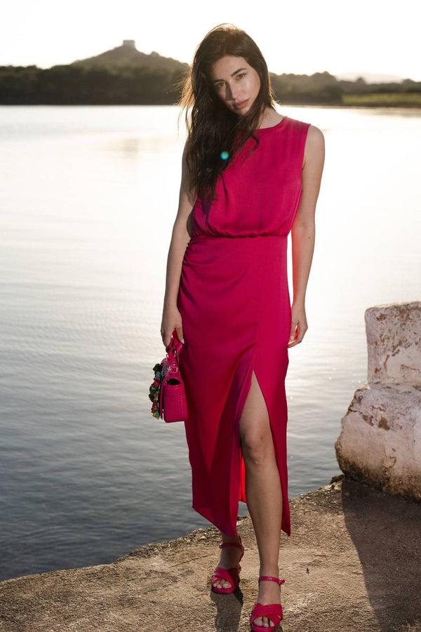 Pons Quintana REIMS LILY HEEL SANDAL - TANGERINE