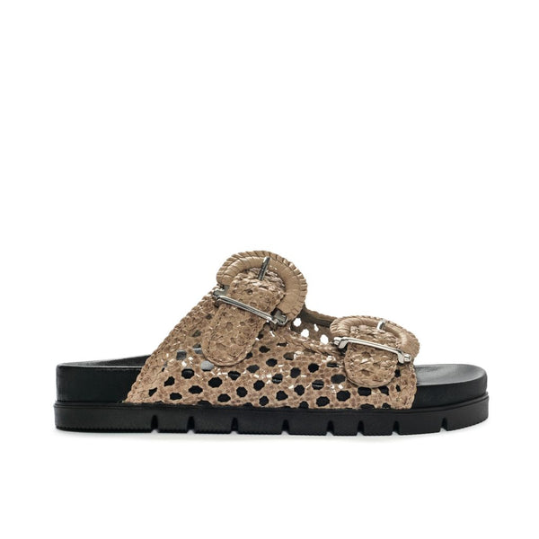 pons quintana SANDALIA PLANA CAIMAN FUMO