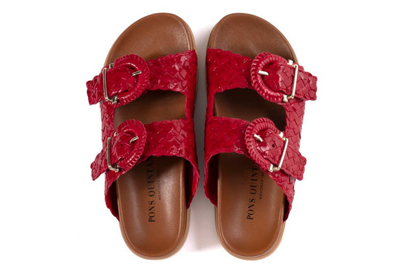 Pons Quintana SANDALIA PLANA CAIMAN RUBI