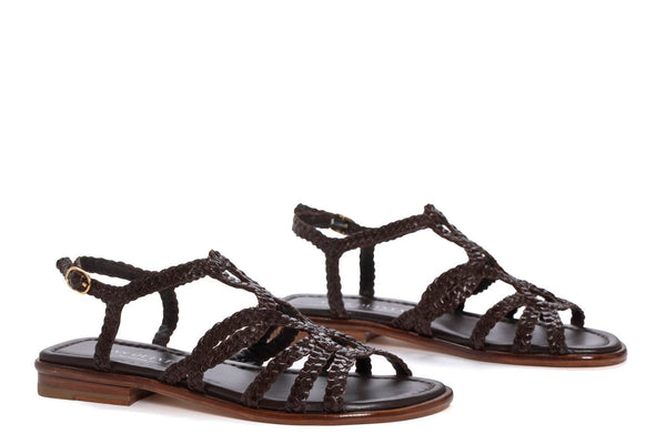 Pons Quintana SANDALIA PLANA TINA CAFE