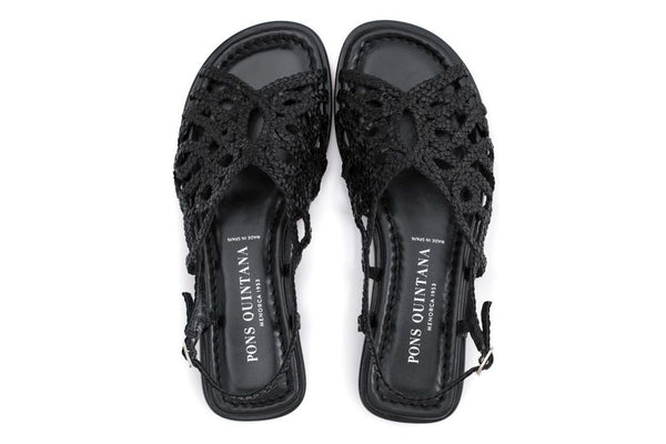 Pons Quintana SANDALIA PLANA TINA NEGRO