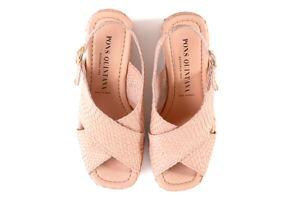 Pons Quintana SANDALIA PLATAFORMA ANKARA WET NUDE