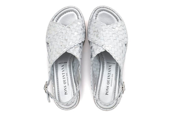 Pons Quintana SANDALIA PLATAFORMA MILAN BLANCO