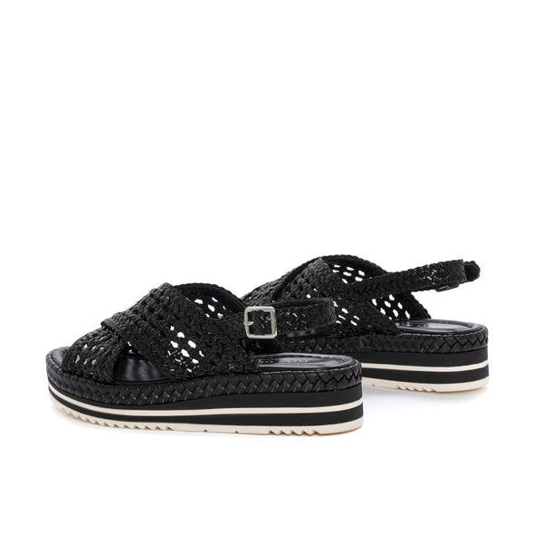 Pons Quintana SANDALIA PLATAFORMA MILAN NEGRO