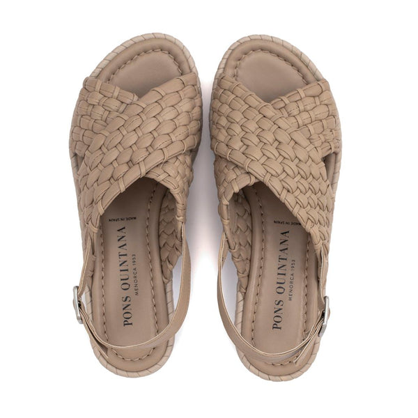 Pons Quintana SANDALIA PLATAFORMA MILAN TAUPE