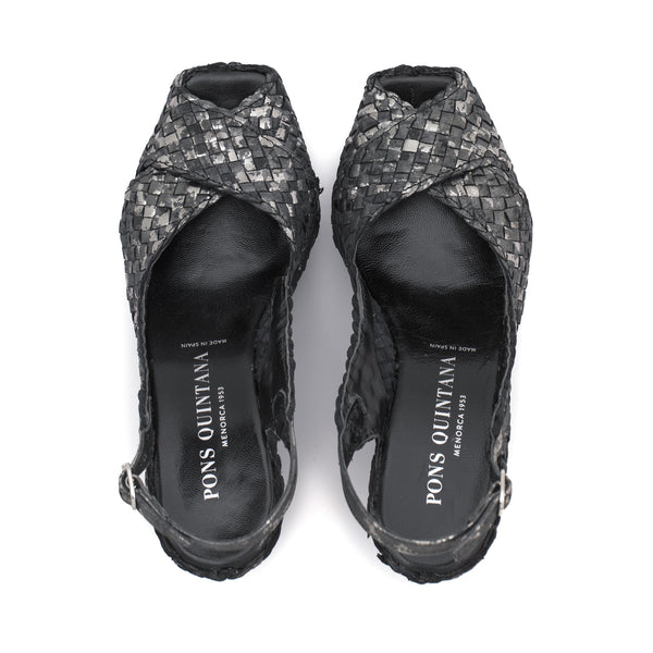 Pons Quintana SANDALIA TACON CALI GAUDET NEGRO