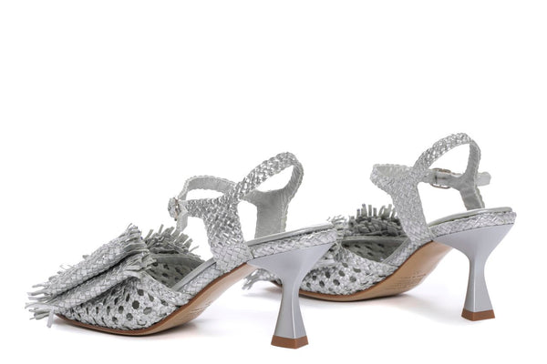 Pons Quintana SANDALIA TACON FIJI METAL SILVER