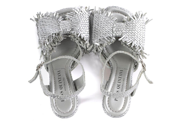 Pons Quintana SANDALIA TACON FIJI METAL SILVER