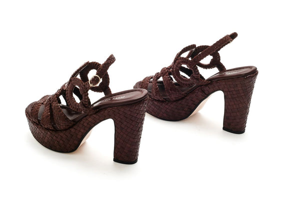 Pons Quintana SANDALIA TACON GENOVA CAOBA