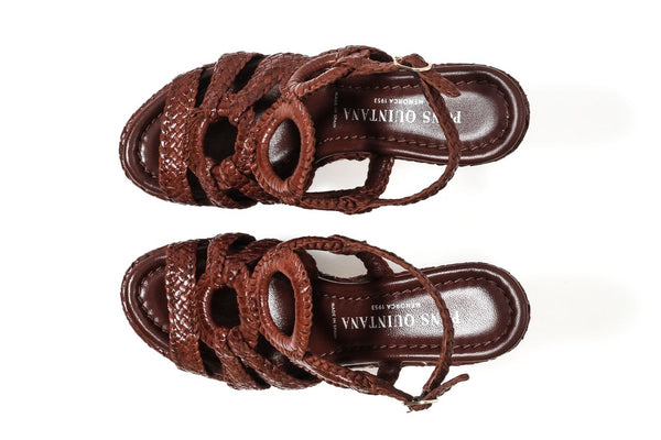 Pons Quintana SANDALIA TACON GENOVA CAOBA