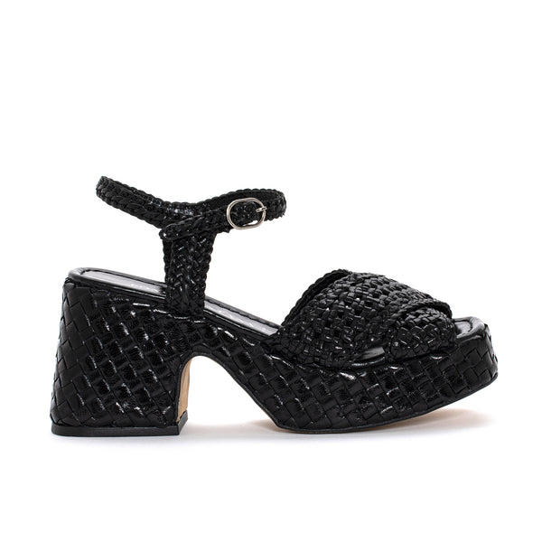 pons quintana SANDALIA TACON GUINEA NEGRA