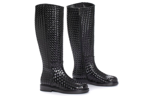 Pons Quintana SELINE BOOT 8MM BRAIDED NEPAL BLACK