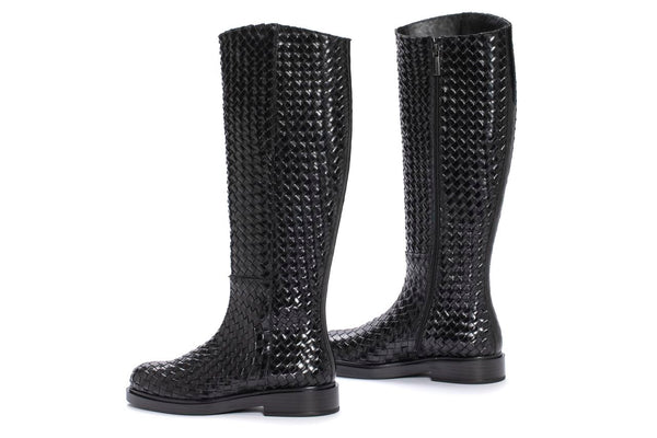Pons Quintana SELINE BOOT 8MM BRAIDED NEPAL BLACK