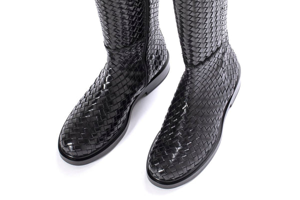 Pons Quintana SELINE BOOT 8MM BRAIDED NEPAL BLACK