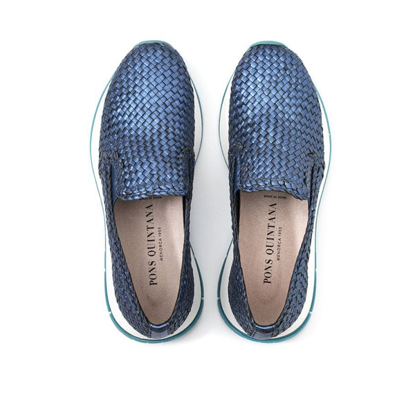Pons Quintana SLIP ON MANDY METAL METAL AZZURRO
