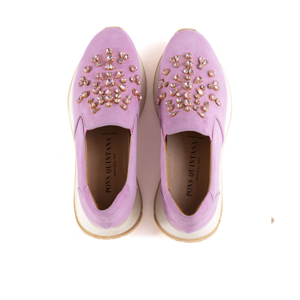 Pons Quintana SLIP ON MANDY SUEDE LAVENDER