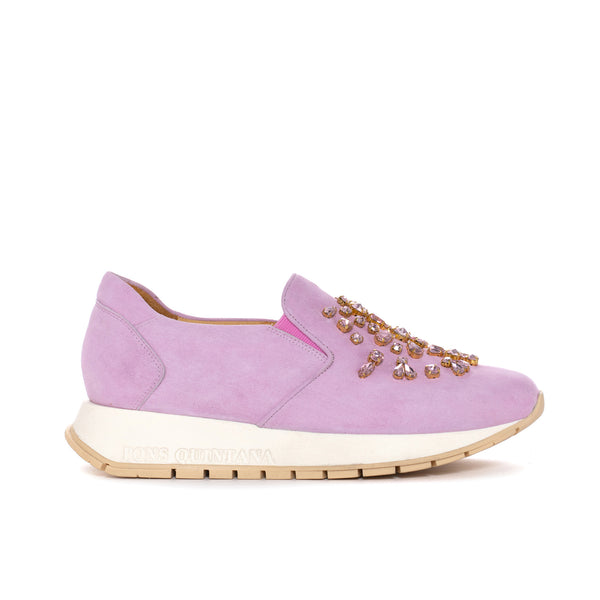 pons quintana SLIP ON MANDY SUEDE LAVENDER