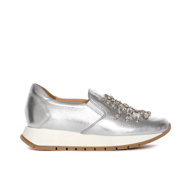 pons quintana SLIP ON NAPA MANDY NAPA METAL SILVER