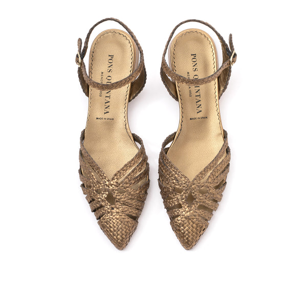 Pons Quintana SONIA METAL OASSI FLAT SANDAL