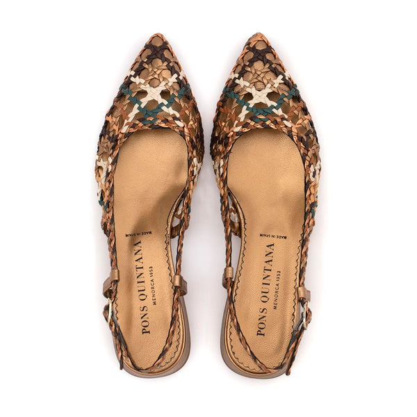 Pons Quintana SONIA METAL VBW FLAT SANDAL