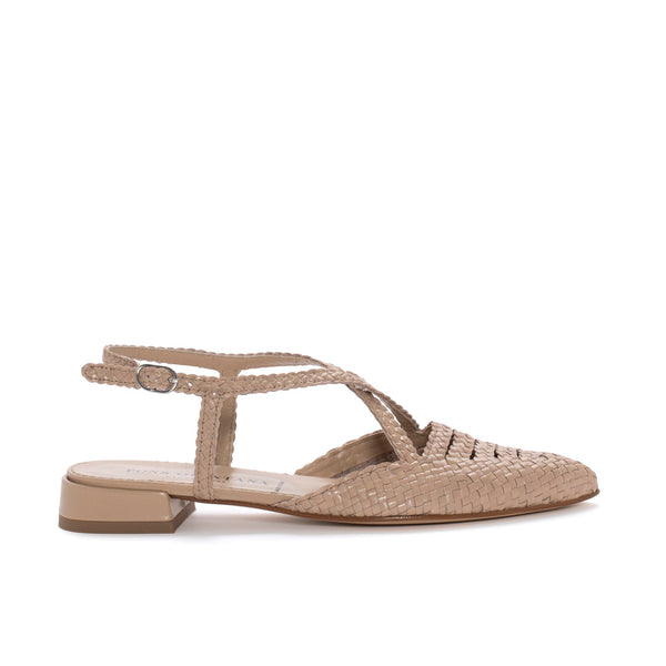 pons quintana SONIA TAUPE FLAT SANDAL