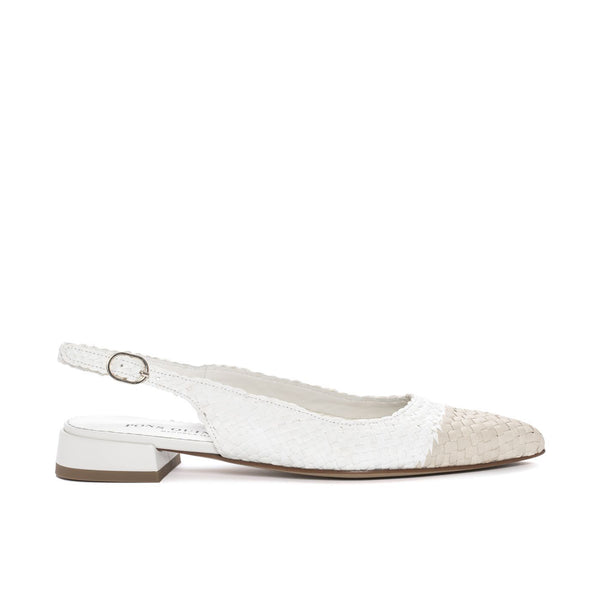 pons quintana SONIA WET SALINA/MILK FLAT SANDAL