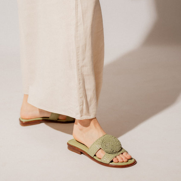 pons quintana TINA CEDAR FLAT SANDAL