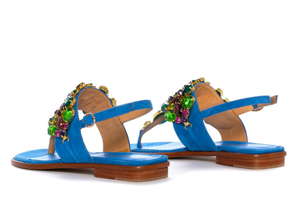 Pons Quintana TINA COBALT FLAT SANDAL