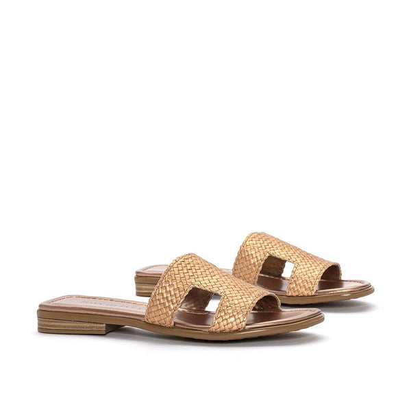 Pons Quintana TINA METAL RAME FLAT SANDAL