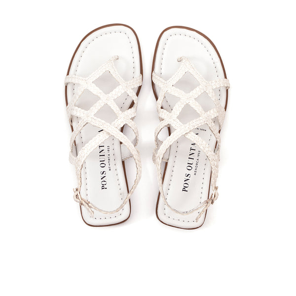 Pons Quintana TINA WET MILK FLAT SANDAL