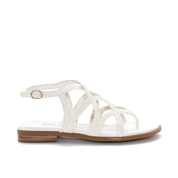 pons quintana TINA WET MILK FLAT SANDAL