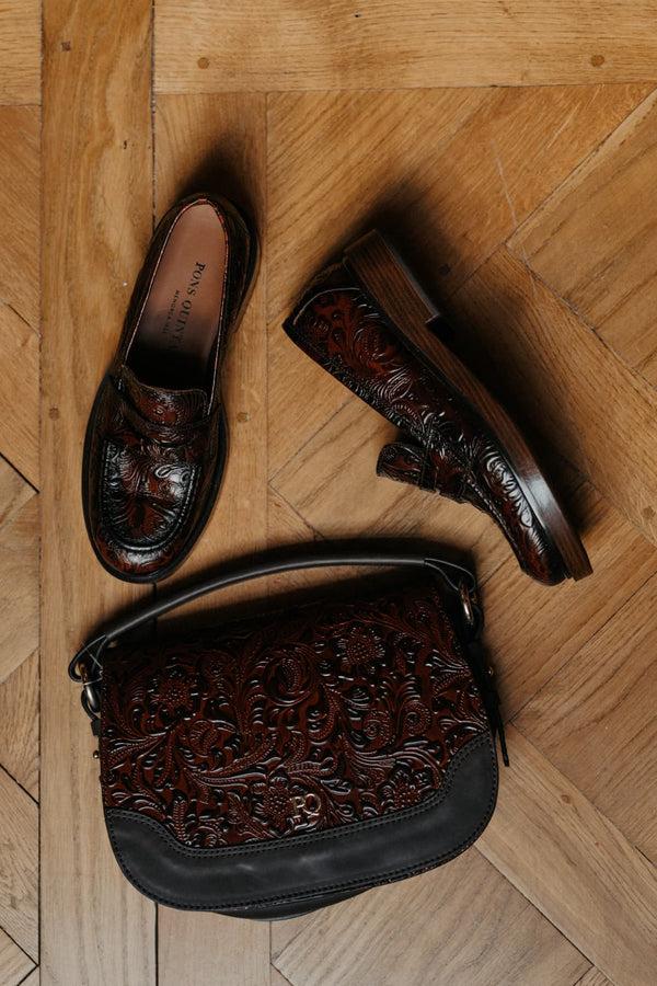 Pons Quintana V175 CHARRO LEATHER CROSSBODY BAG