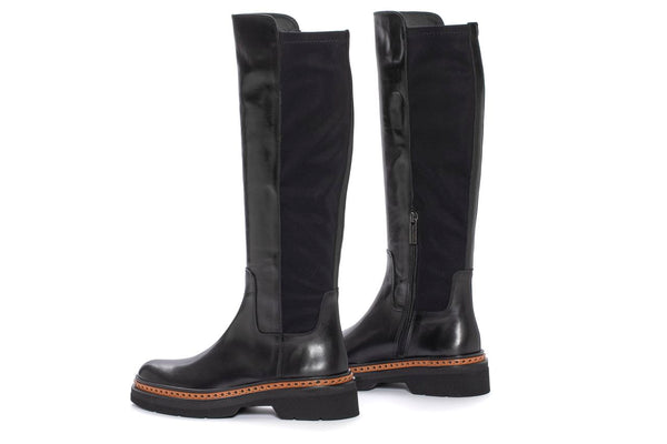 Pons Quintana YANNY BABY CALF BLACK PLATFORM BOOT