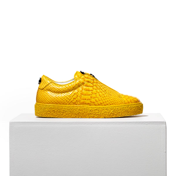 pons quintana YELLOW ONYX PYTON SNEAKER