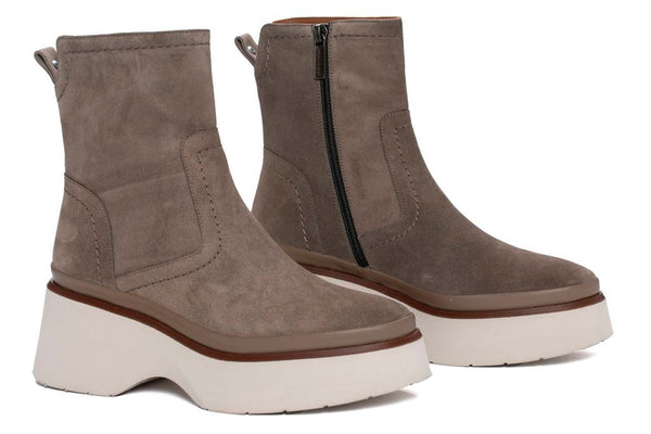Pons Quintana RAQUEL VELOUR TOPO PLATFORM ANKLE BOOT