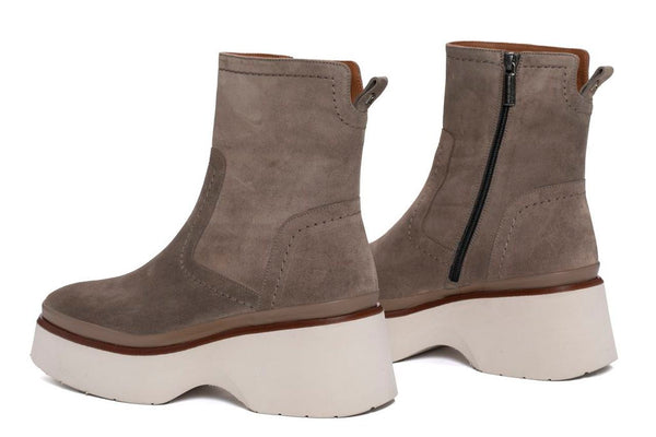 Pons Quintana RAQUEL VELOUR TOPO PLATFORM ANKLE BOOT