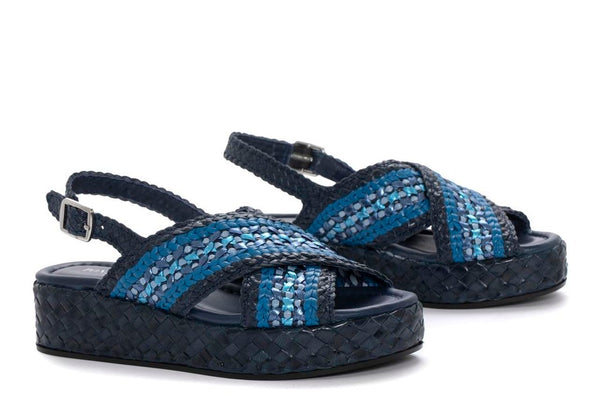 Pons Quintana SANDALIA PLATAFORMA FORLI AZULON V254