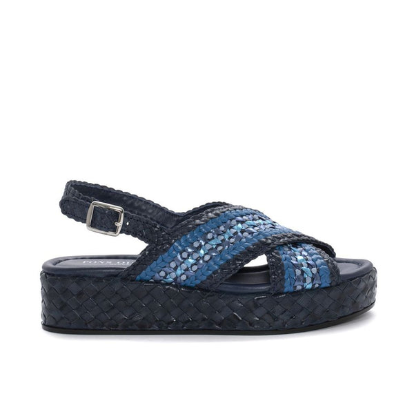 pons quintana SANDALIA PLATAFORMA FORLI AZULON V254