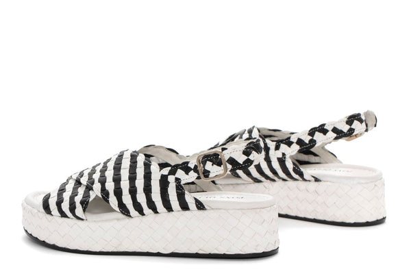 Pons Quintana SANDALIA PLATAFORMA FORLI NEGRO+WET MILK