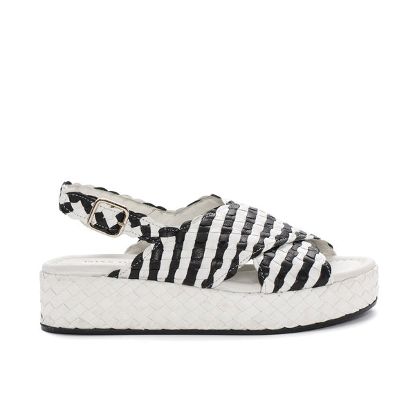 pons quintana SANDALIA PLATAFORMA FORLI NEGRO+WET MILK