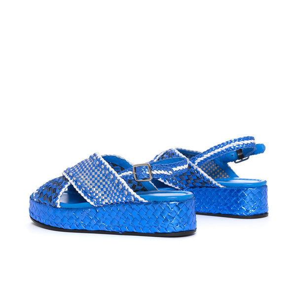 Pons Quintana SANDALIA PLATAFORMA FORLI RETXA METAL V189