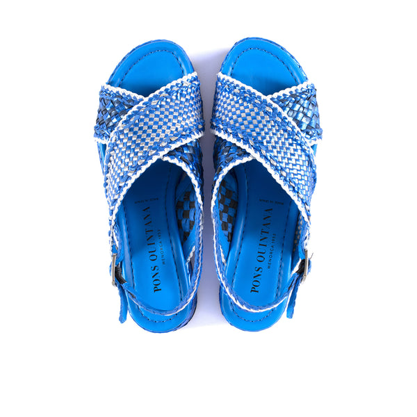 Pons Quintana SANDALIA PLATAFORMA FORLI RETXA METAL V189