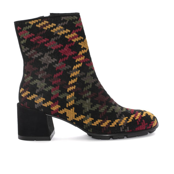 pons quintana Vichy Glasgow Black Heeled Ankle Boot C/3