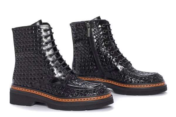 Pons Quintana YANNY NEPAL BLACK PLATFORM ANKLE BOOT