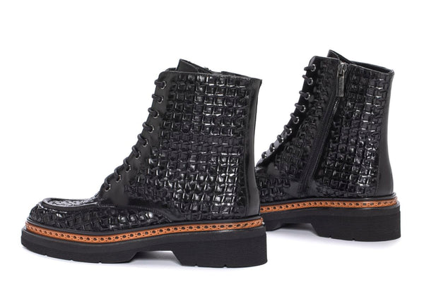 Pons Quintana YANNY NEPAL BLACK PLATFORM ANKLE BOOT