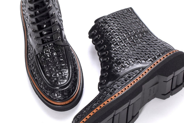 Pons Quintana YANNY NEPAL BLACK PLATFORM ANKLE BOOT