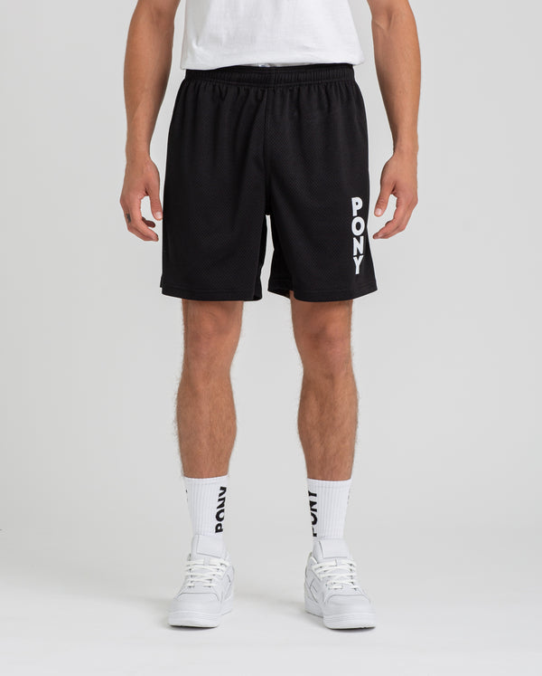 Pony BLACK WORDMARK MESH SHORT XL