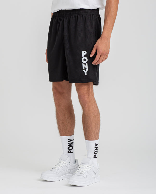 Pony BLACK WORDMARK MESH SHORT XL