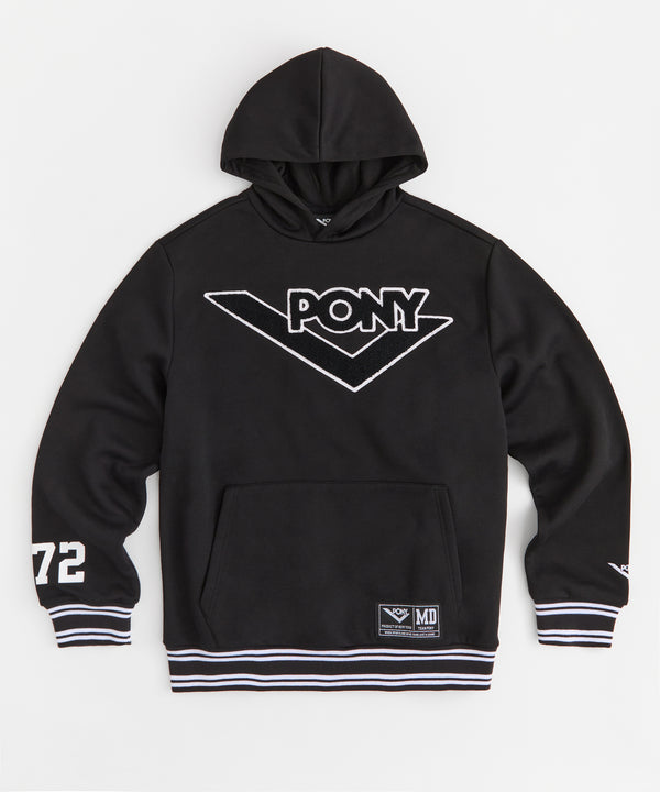 pony BLACKOUT FLEECE HOODIE S