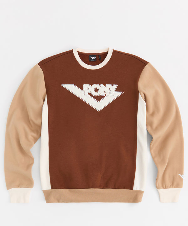 pony CHEVRON FLEECE CREWNECK S